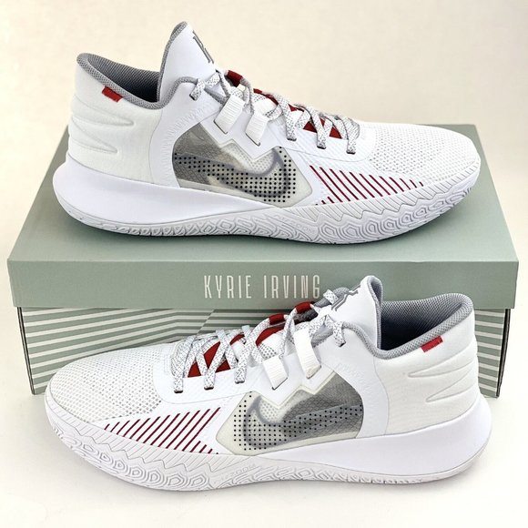 Nike Other - Nike Kyrie Flytrap 5 White Red Grey Men's Size 14 Basketball Shoes